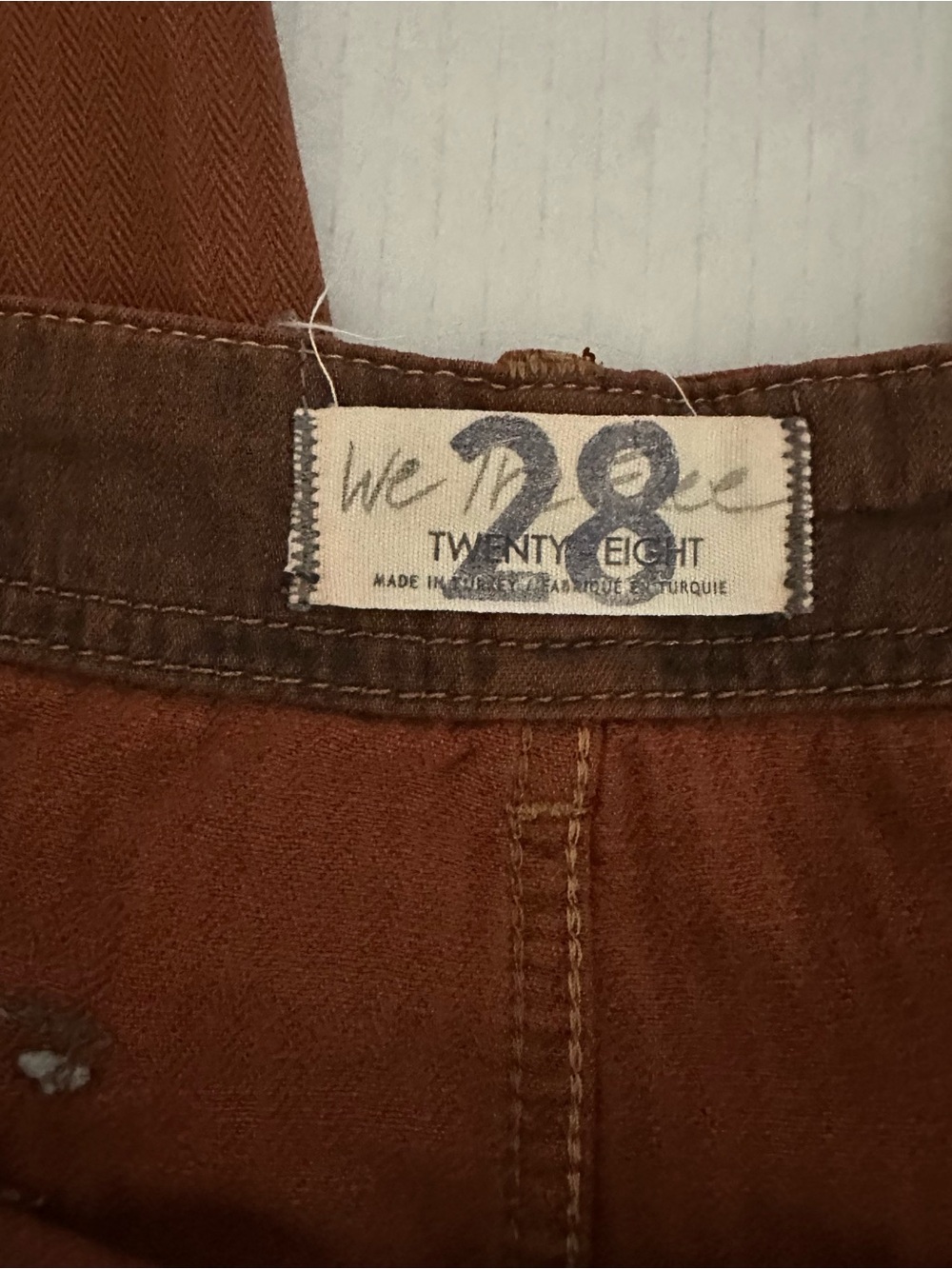 Free People Limited Edition Tennessee Slouchy Utility Jeans Ginger Brown - Picture 5 of 10